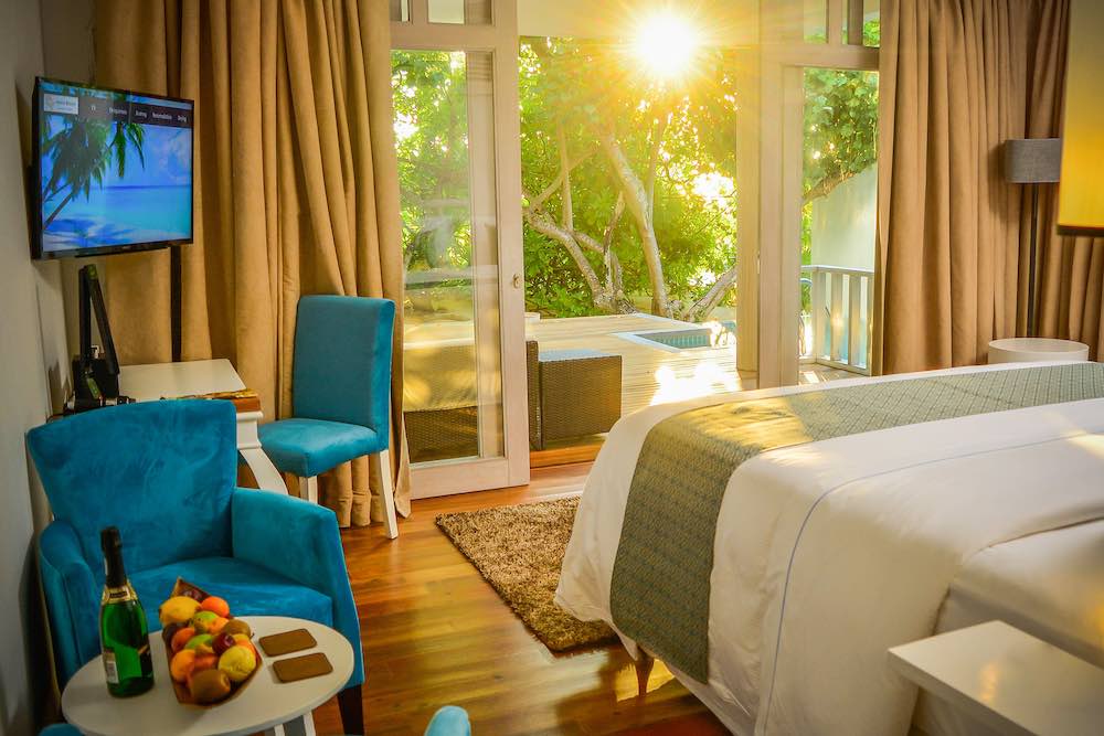 Beach Duplex Suite with Private Pool at NH Maldives Kuda Rah Resort, view 1